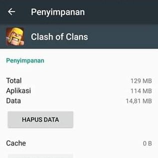 Bersihkan Cache Aplikasi Atau Hapus Data Aplikasi