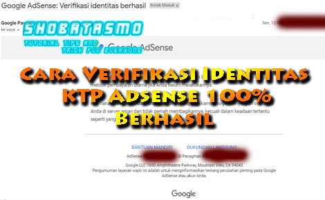 Cara Verifikasi Identitas KTP Adsense Berhasil 