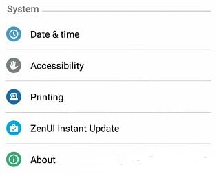 Cara mengetahui Versi HP Android Asus Zenfone 