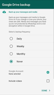 Cara Menghapus Notifikasi Backup di WhatsApp 