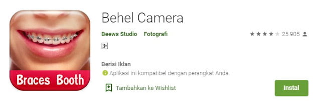 Aplikasi Edit Behel Gigi Android