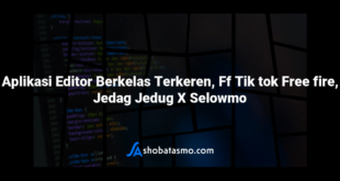 Aplikasi Editor Berkelas Terkeren, Ff Tik tok Free fire, Jedag Jedug X Selowmo