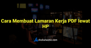 Cara Membuat Lamaran Kerja PDF lewat HP