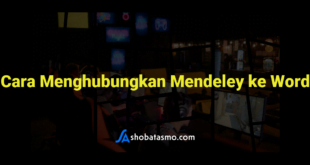 Cara Menghubungkan Mendeley ke Word