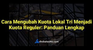 Cara Mengubah Kuota Lokal Tri Menjadi Kuota Reguler: Panduan Lengkap