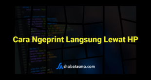 Cara Ngeprint Langsung Lewat HP