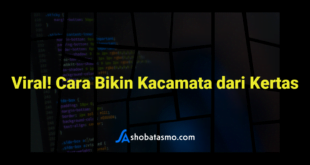 Viral! Cara Bikin Kacamata dari Kertas