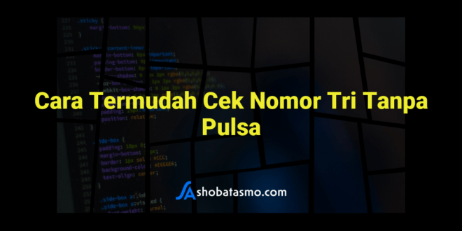 Cara Termudah Cek Nomor Tri Tanpa Pulsa