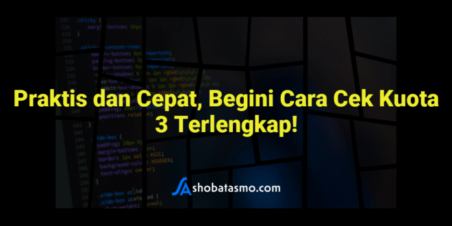 Praktis dan Cepat, Begini Cara Cek Kuota 3 Terlengkap!