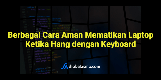 Berbagai Cara Aman Mematikan Laptop Ketika Hang dengan Keyboard