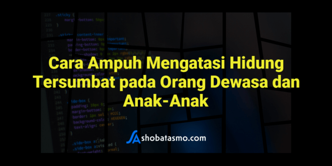 Cara Ampuh Mengatasi Hidung Tersumbat pada Orang Dewasa dan Anak-Anak