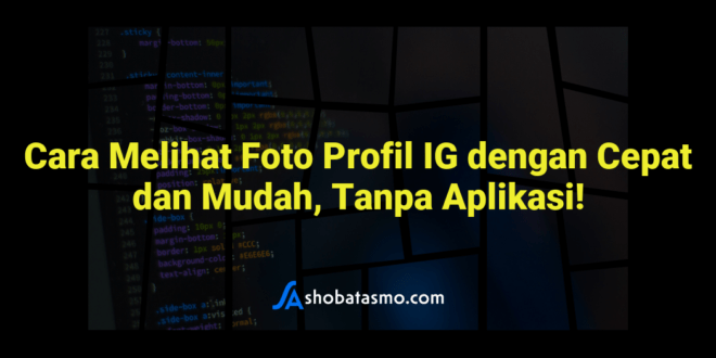 Cara Melihat Foto Profil IG dengan Cepat dan Mudah, Tanpa Aplikasi!